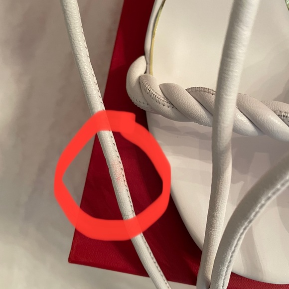 Valentino Garavini White Rope 100M Sandals - Picture 6 of 6